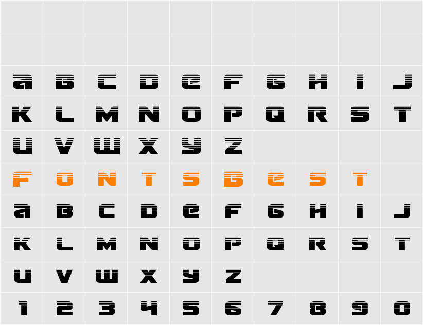 Terran Halftone Character Map