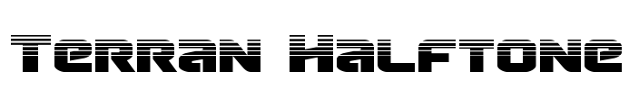 Terran Halftone Font Image