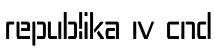 Republika IV Cnd Font Image