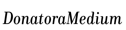 DonatoraMedium Font Image
