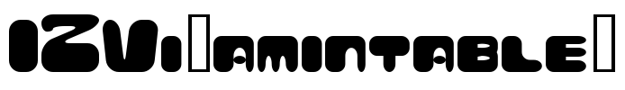 I2Vi￿amintable￿ Font Image