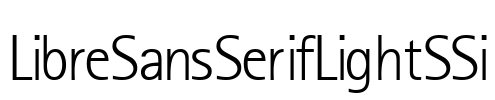 LibreSansSerifLightSSi
