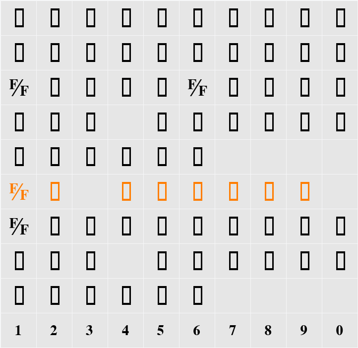 TmsFB Character Map