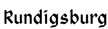 Rundigsburg Font Image