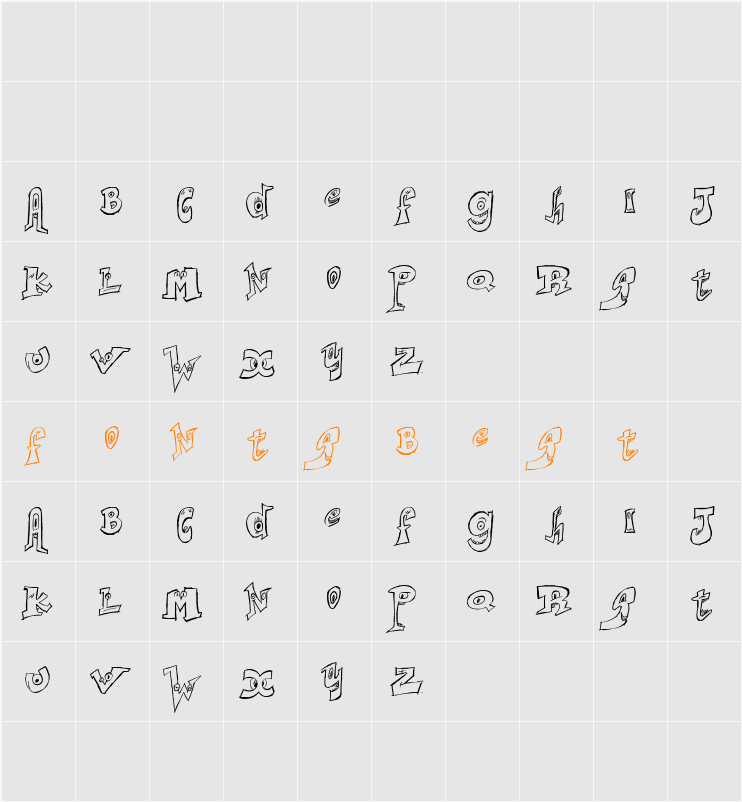 Smart Faces Character Map