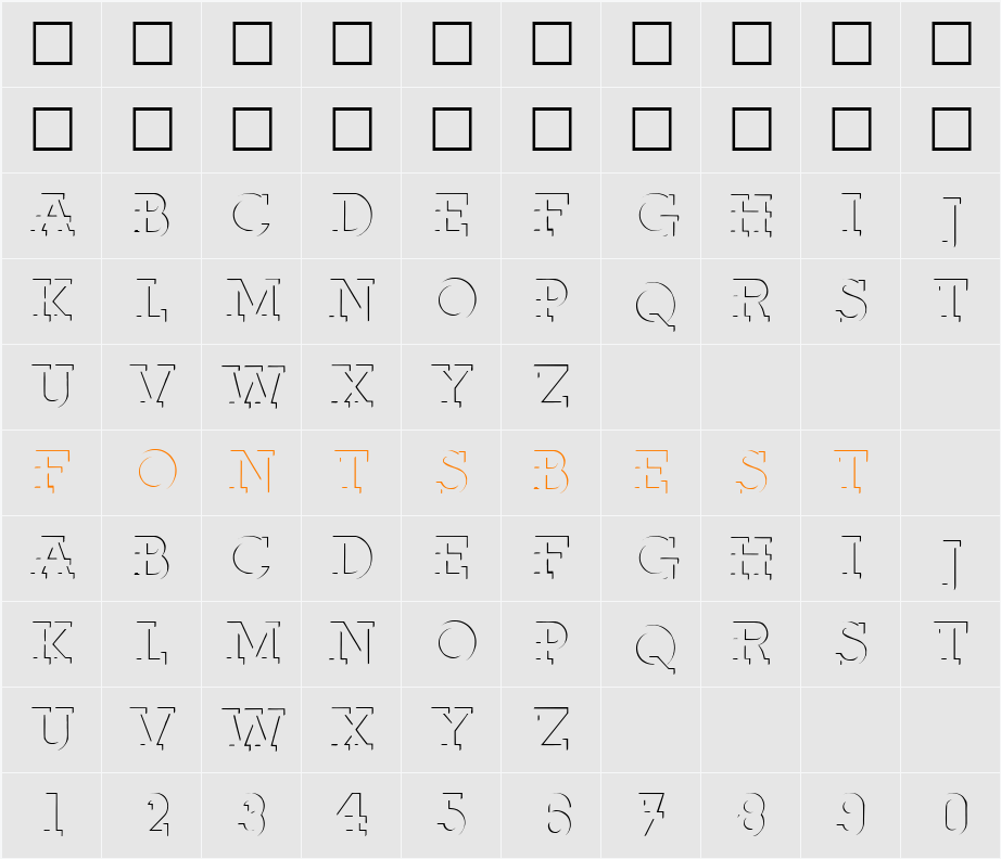 ROBERTO Character Map