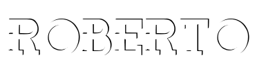 ROBERTO Font Image