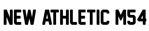 New Athletic M54 Font Image