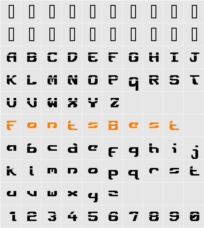 Ensign Flandry Laser Character Map