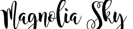 Magnolia Sky Font Image