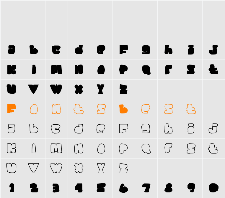 SAYsomething!!! Character Map