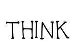 THINK Font Image