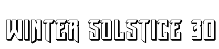 Winter Solstice 3D