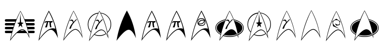 TrekArrowheads Font Image