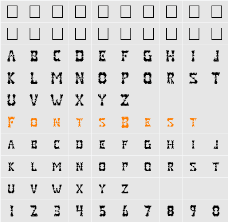 Valentine Character Map