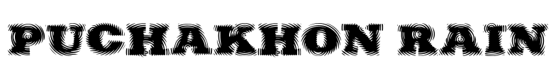 Puchakhon RAIN Font Image
