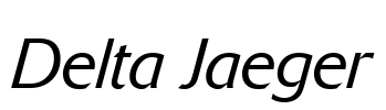 Delta Jaeger Font Image