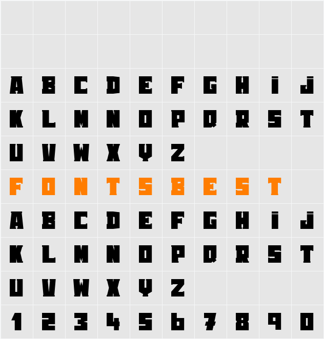 Rooster Serif Character Map
