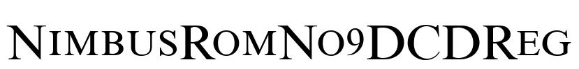 NimbusRomNo9DCDReg Font Image