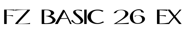 FZ BASIC 26 EX Font Image