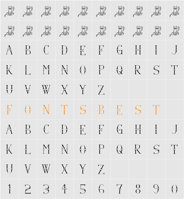 Via-A-Vis Character Map