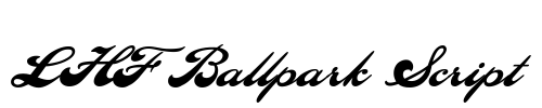 LHF Ballpark Script Font Image