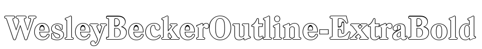 WesleyBeckerOutline-ExtraBold