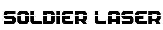 Soldier Laser Font Image
