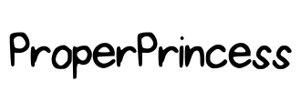 ProperPrincess Font Image