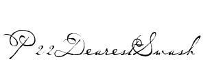 P22DearestSwash Font Image