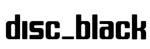 disc_black Font Image