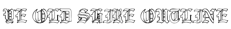 Ye Old Shire Outline Font Image