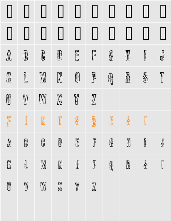 fail Character Map