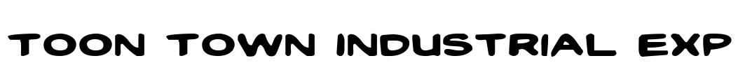 Toon Town Industrial Exp Font Image