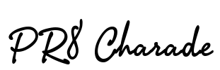 PR8 Charade Font Image