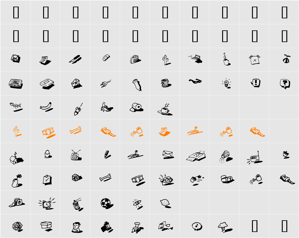 yodle Character Map