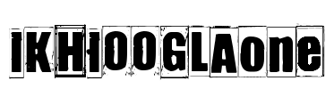 IKHIOOGLAone Font Image