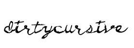 DirtyCursive Font Image