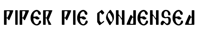 Piper Pie Condensed Font Image