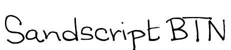 Sandscript BTN Font Image