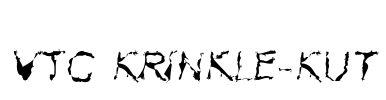 VTC Krinkle-Kut Font Image