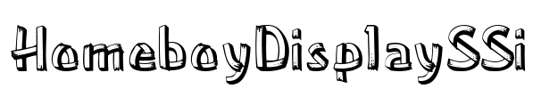 HomeboyDisplaySSi Font Image