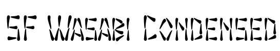 SF Wasabi Condensed Font Image