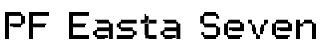 PF Easta Seven Font Image