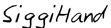 SiggiHand Font Image