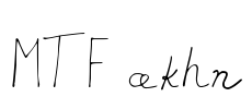 MTF akhn Font Image