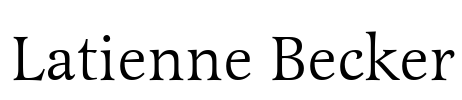 Latienne Becker Font Image