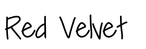 Red Velvet  Font Image