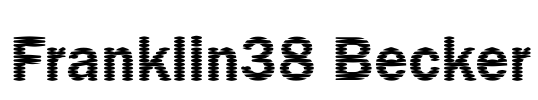 Franklin38 Becker Font Image