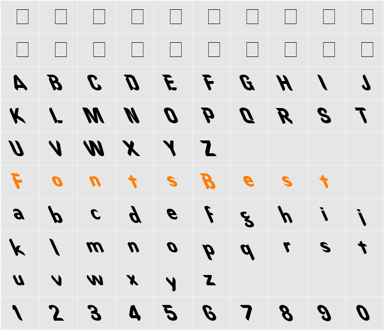 Oregon Dry Lefty Character Map
